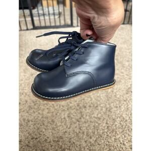 Josmo baby walker boys sz. 6 navy lace shoes. Classic, excellent condition